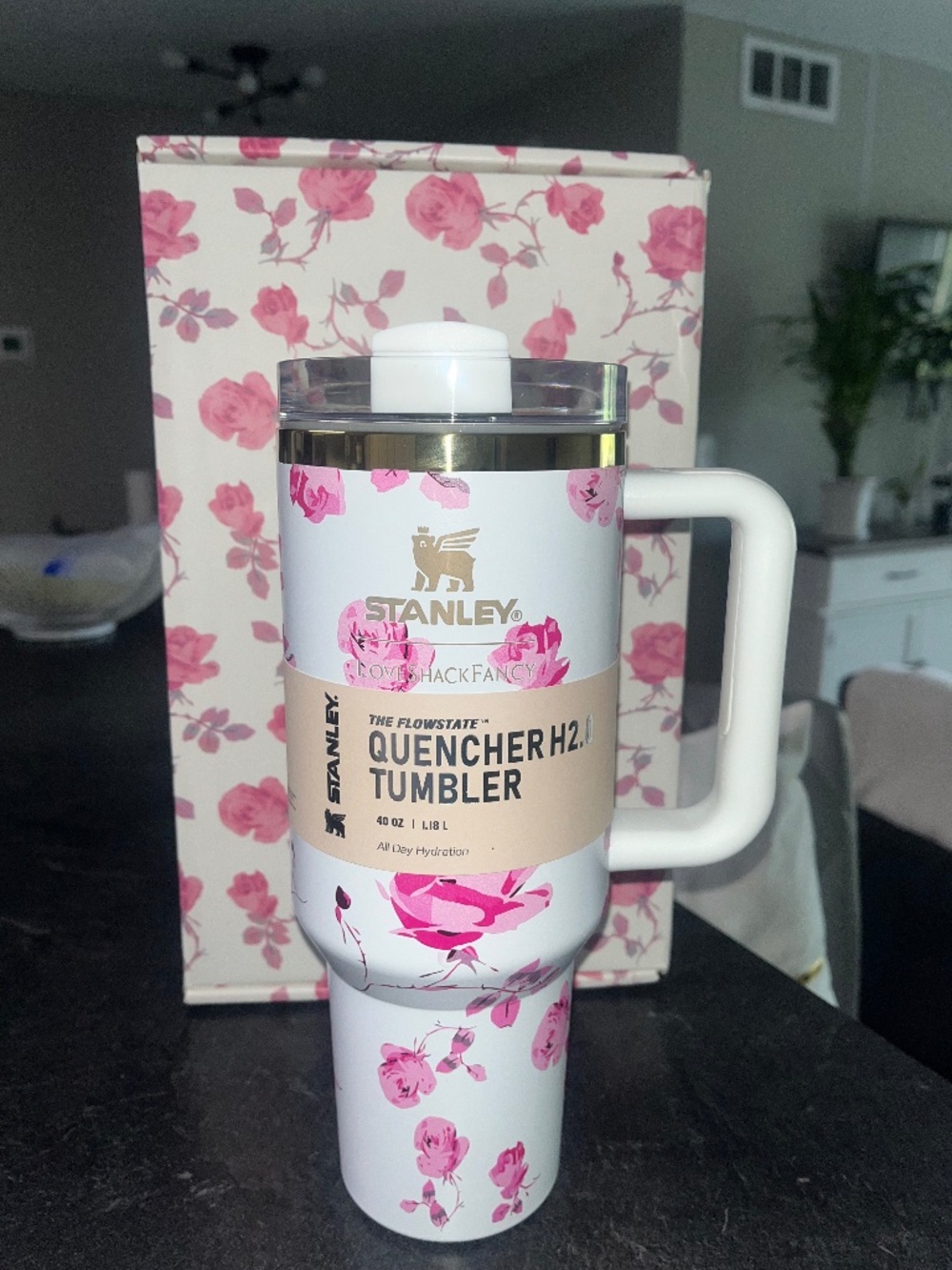 Stanley Pink Rose Quencher Tumbler